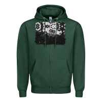 Sports Green cowhide background Zipper Hoodie - BarkalooDesign