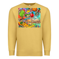 Antique Gold school elements Premium Sweatshirt - NancyCooperArtShop