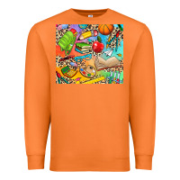 Carrot school elements Premium Sweatshirt - NancyCooperArtShop