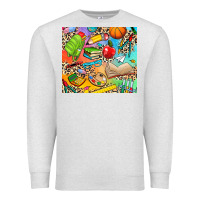 Oatmeal Heather school elements Premium Sweatshirt - NancyCooperArtShop