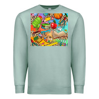 Seafoam school elements Premium Sweatshirt - NancyCooperArtShop