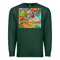 Sports Green school elements Premium Sweatshirt - NancyCooperArtShop