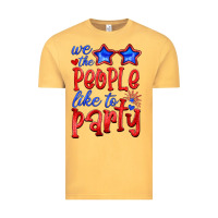 Vintage Mustard we people like the party Vintage Tee - HRA Design Shop