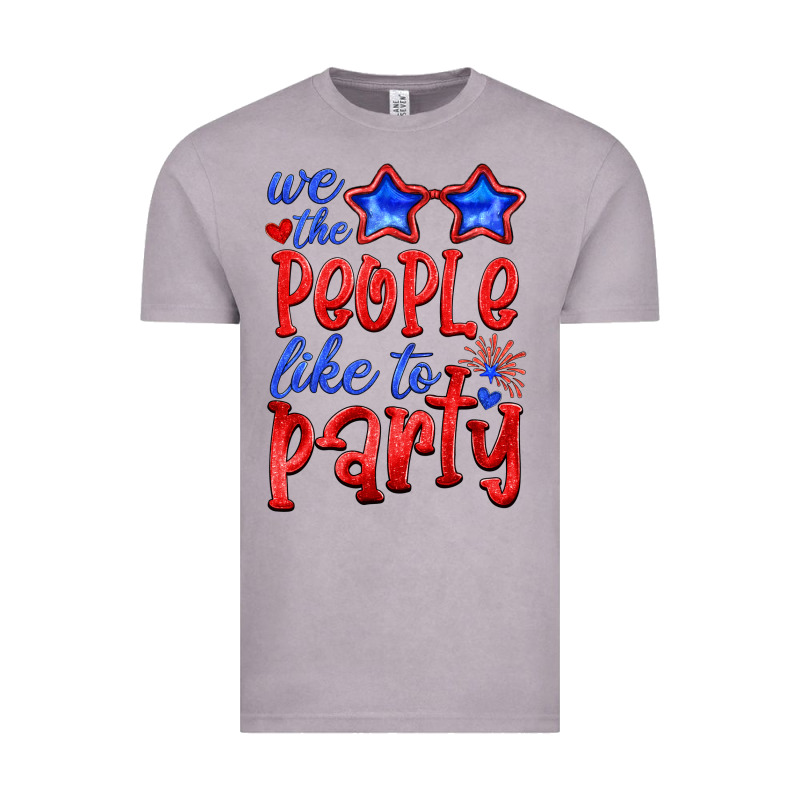We People Like The Party Vintage Tee by HRA Design Shop | Teevron