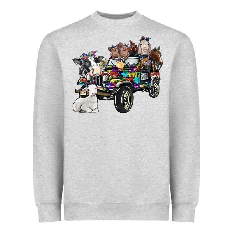 Farm Life Heavyweight Sweatshirt by SublimationCraftShop | Teevron