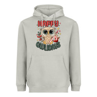 Moon Dust happy owlidays Heavyweight Hoodie - MaliasSmallBusiness