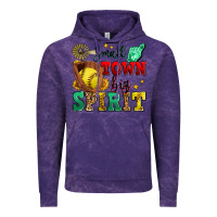 Cloud Purple small town big spirit softball Vintage Hoodie - Zillion Design Studio