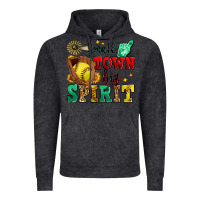 Small Town Big Spirit Softball Vintage Hoodie | Teevron