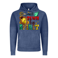 Vintage Denim small town big spirit softball Vintage Hoodie - Zillion Design Studio