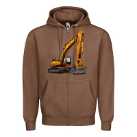 Chestnut excavator Zipper Hoodie - LillyAllenDesigns