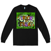Black trick or treat tumbler Long Sleeve Tee - BundleAndBundleShop