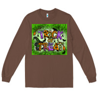 Chestnut trick or treat tumbler Long Sleeve Tee - BundleAndBundleShop