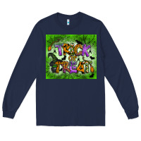 Navy trick or treat tumbler Long Sleeve Tee - BundleAndBundleShop