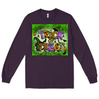 Plum trick or treat tumbler Long Sleeve Tee - BundleAndBundleShop