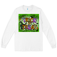 White trick or treat tumbler Long Sleeve Tee - BundleAndBundleShop