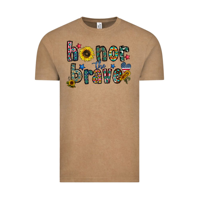 Honor The Brave Vintage Tee by CowhideDigitalArt | Teevron