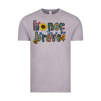 Vintage Zinc honor the brave Vintage Tee - CowhideDigitalArt