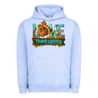 Pigment Grape Ice Love Thanksgiving with Turkey Urban Hoodie - texasbilliewilder
