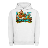 Pigment Lunar Rock Love Thanksgiving with Turkey Urban Hoodie - texasbilliewilder