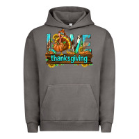 Pigment Tornado Love Thanksgiving with Turkey Urban Hoodie - texasbilliewilder
