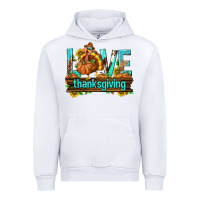 White Love Thanksgiving with Turkey Urban Hoodie - texasbilliewilder