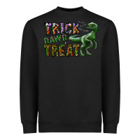 Black Trick RAWR Treat Heavyweight Sweatshirt - CowhideDigitalArt