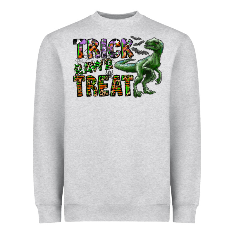 Trick Rawr Treat Heavyweight Sweatshirt by CowhideDigitalArt | Teevron