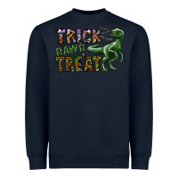 Navy Trick RAWR Treat Heavyweight Sweatshirt - CowhideDigitalArt