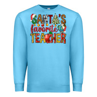 Ocean Blue santas favorite teacher Premium Sweatshirt - NancyCooperArtShop