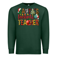 Sports Green santas favorite teacher Premium Sweatshirt - NancyCooperArtShop