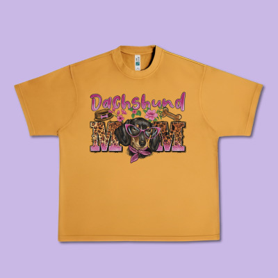 Dachshund Mom Urban Heavy Tee Designed By Barkaloodesign