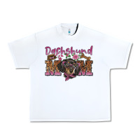 White dachshund mom Urban Heavy Tee - BarkalooDesign