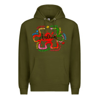 Army Green autism teacher pencil Premium Hoodie - Artiststas