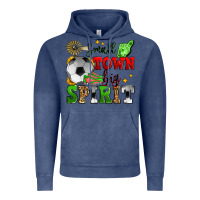 Vintage Denim small town big spirit soccer Vintage Hoodie - Zillion Design Studio