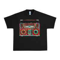 Black Boombox Urban Heavy Tee - FaDigitalArtStudio