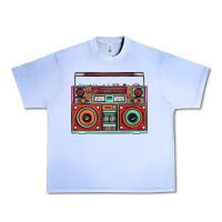 Grape Ice Boombox Urban Heavy Tee - FaDigitalArtStudio