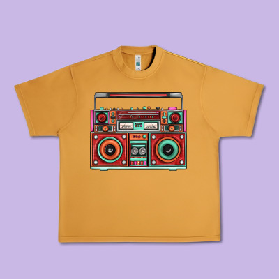 Boombox Urban Heavy Tee Designed By Fadigitalartstudio