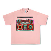 Salmon Boombox Urban Heavy Tee - FaDigitalArtStudio