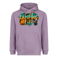 Lavender camping life Heavyweight Hoodie - NancyCooperArtShop