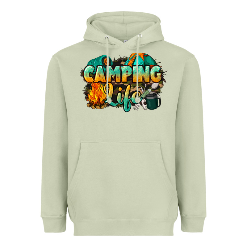 Camping Life Heavyweight Hoodie by NancyCooperArtShop | Teevron