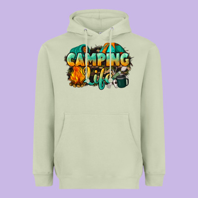 Camping Life Heavyweight Hoodie Designed By Nancycooperartshop
