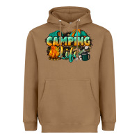 Toasted Coconut camping life Heavyweight Hoodie - NancyCooperArtShop