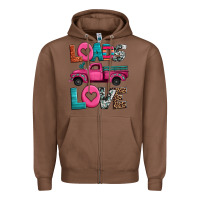 Chestnut loads of love valentine's day truck Zipper Hoodie - Jasminsmagicworld