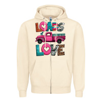 Sandshell loads of love valentine's day truck Zipper Hoodie - Jasminsmagicworld