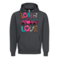 Smoke loads of love valentine's day truck Zipper Hoodie - Jasminsmagicworld