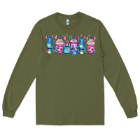 Army Green stitch coffee cups libbey glass Long Sleeve Tee - Jasminsmagicworld