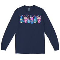Navy stitch coffee cups libbey glass Long Sleeve Tee - Jasminsmagicworld