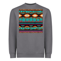 Storm aztec turquoise gemstone seamless pattern Heavyweight Sweatshirt - HRA Design Shop