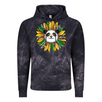 Cloud Black panda sunflower Vintage Hoodie - RanaPortraitStore