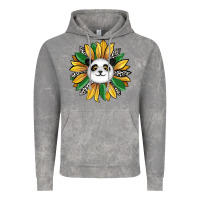 Cloud Rock panda sunflower Vintage Hoodie - RanaPortraitStore